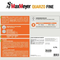 Pittura murale per esterno MaxMeyer Quarzo Fine bianco 0,75 l