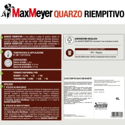 Pittura per esterno MaxMeyer traspirante quarzo riempitivo bianco 4 l