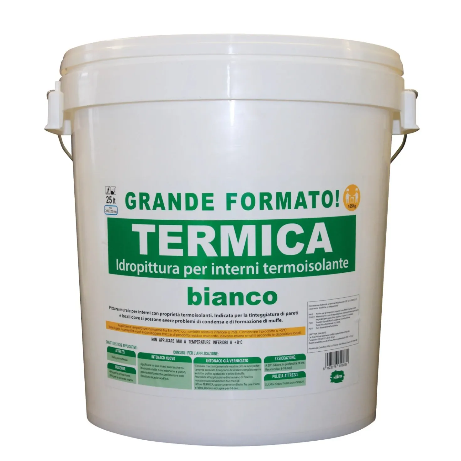 Pittura termoisolante murale bianco 25 l