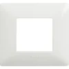 Placca Bticino Matix 2 moduli 96x84 mm bianca