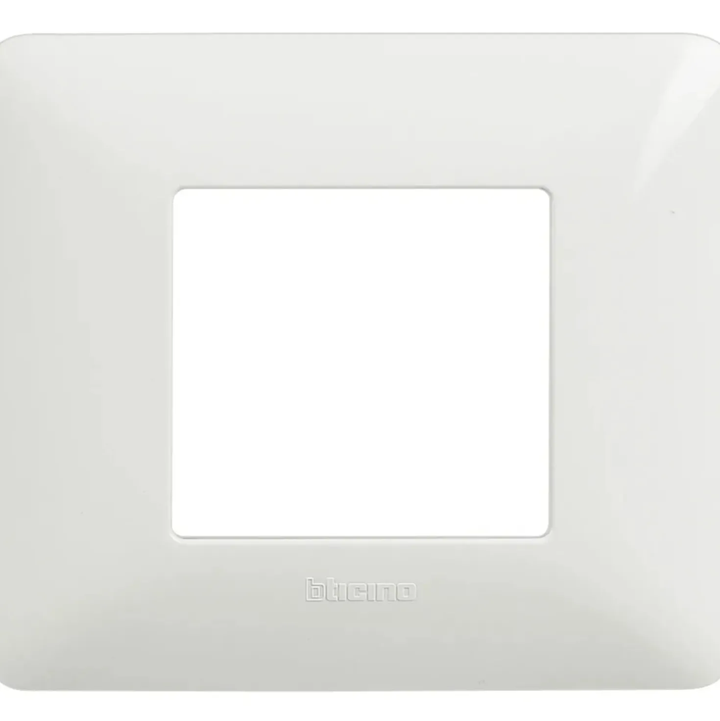 Placca Bticino Matix 2 moduli 96x84 mm bianca