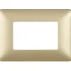 Placca BTicino Matix 3 moduli 84x120 mm gold