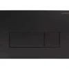 Placca di comando doppio scarico Idrostile slim 165x247 mm nero opaco