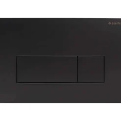 Placca di comando doppio scarico Idrostile slim 165x247 mm nero opaco