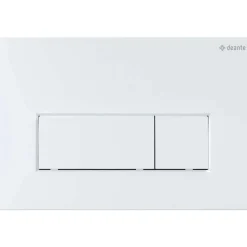 Placca di comando doppio scarico Idrostile slim 165x247 mm bianco opaco