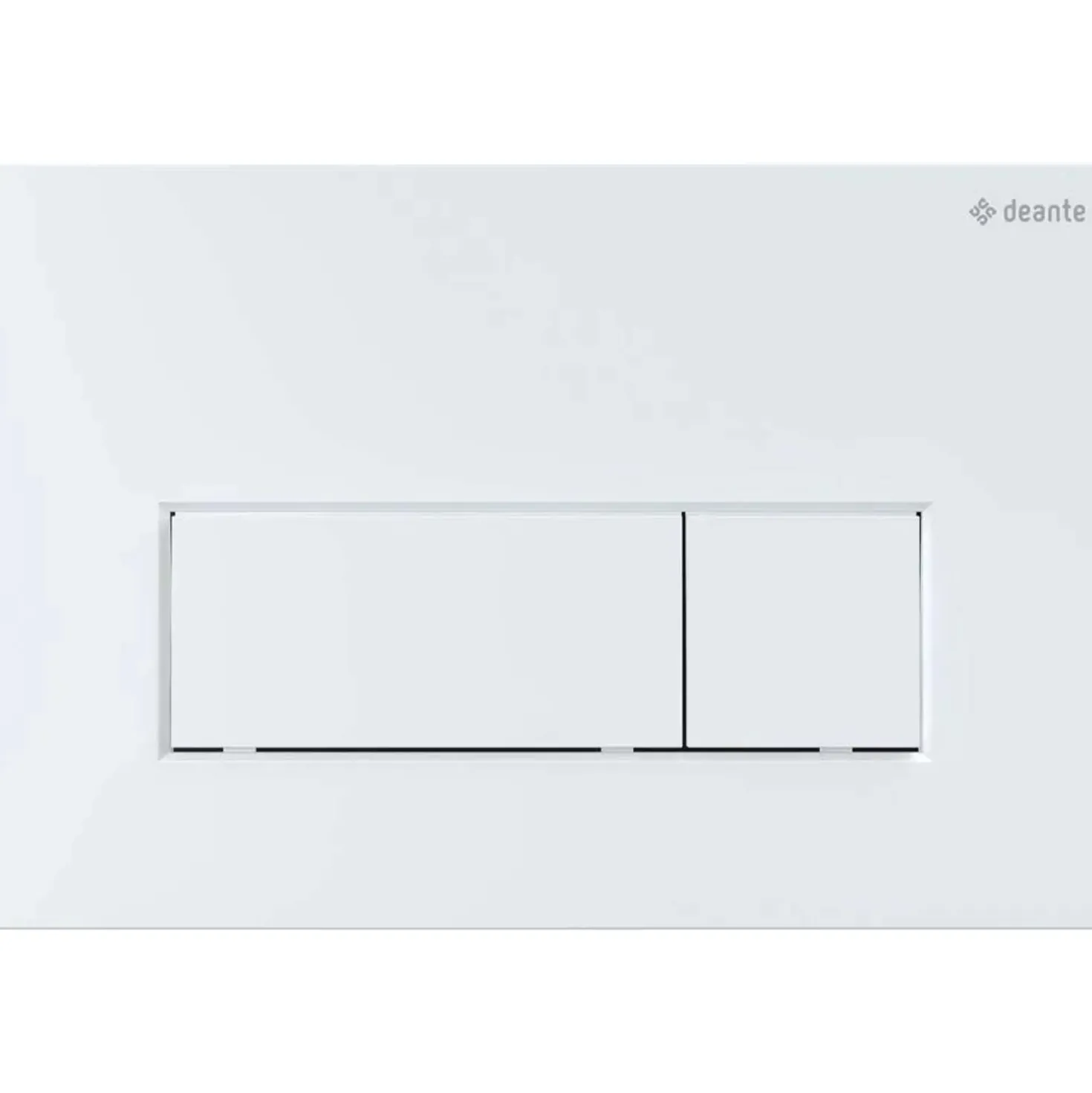 Placca di comando doppio scarico Idrostile slim 165x247 mm bianco opaco