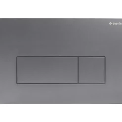 Placca di comando doppio scarico Idrostile slim 165x247 mm titanio opaco