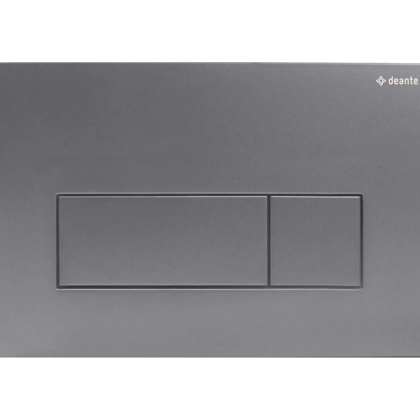 Placca di comando doppio scarico Idrostile slim 165x247 mm titanio opaco