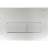 Placca di comando doppio scarico Idrostile slim 165x247 mm acciaio spazzolato