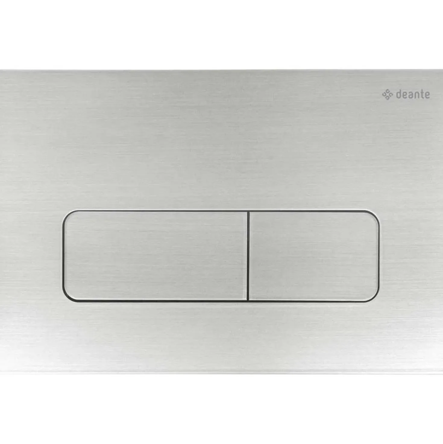 Placca di comando doppio scarico Idrostile slim 165x247 mm acciaio spazzolato