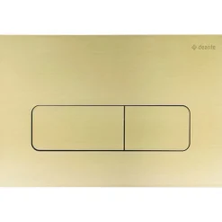 Placca di comando doppio scarico Idrostile slim 165x247 mm oro spazzolato
