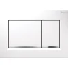 Placca di comando Geberit Sigma30 bianco cromato lucido a doppio filo