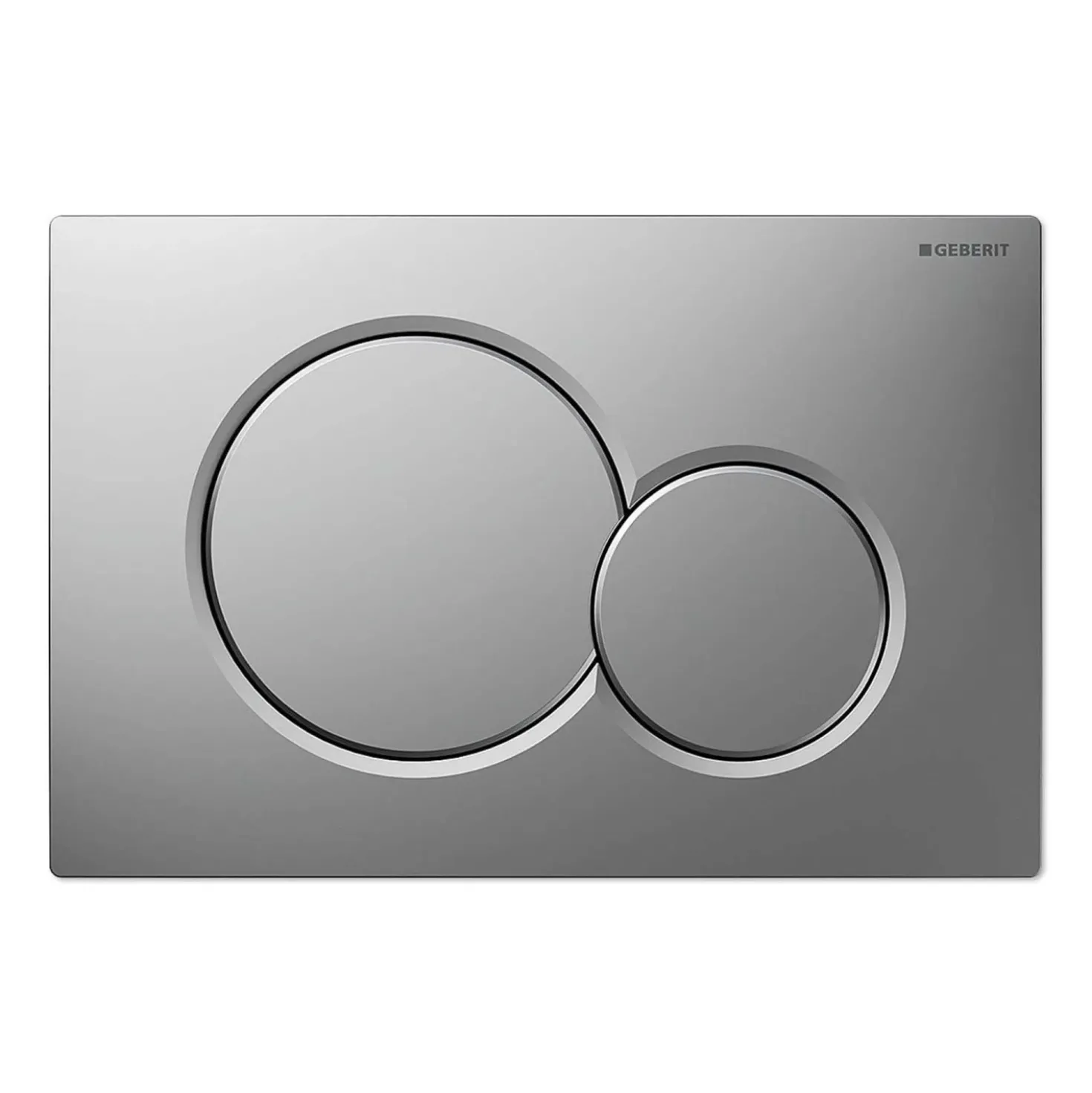 Placca di comando Geberit Sigma 01 con 2 pulsanti girgio scuro