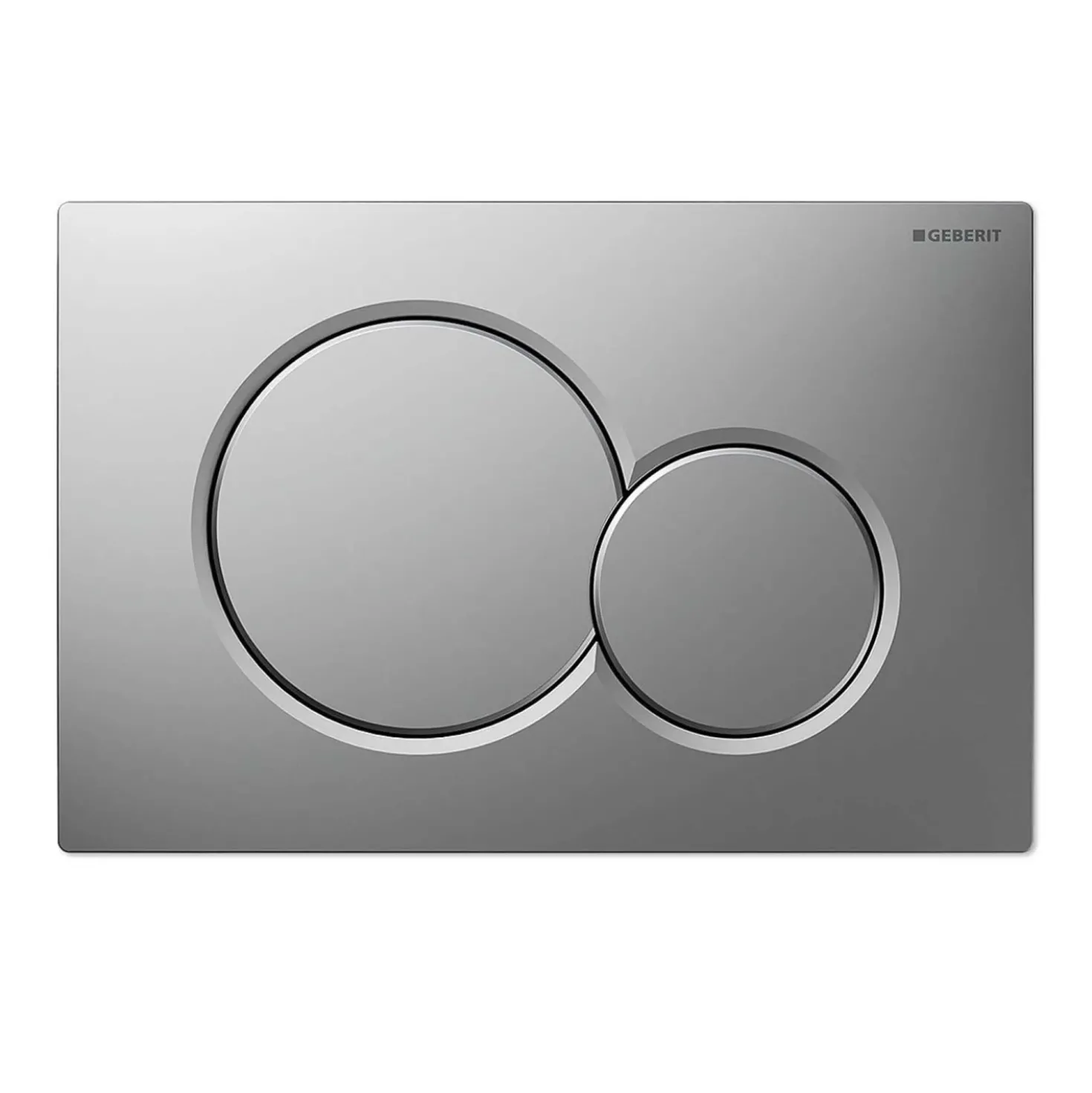 Placca di comando Geberit Sigma 01 con 2 pulsanti girgio scuro