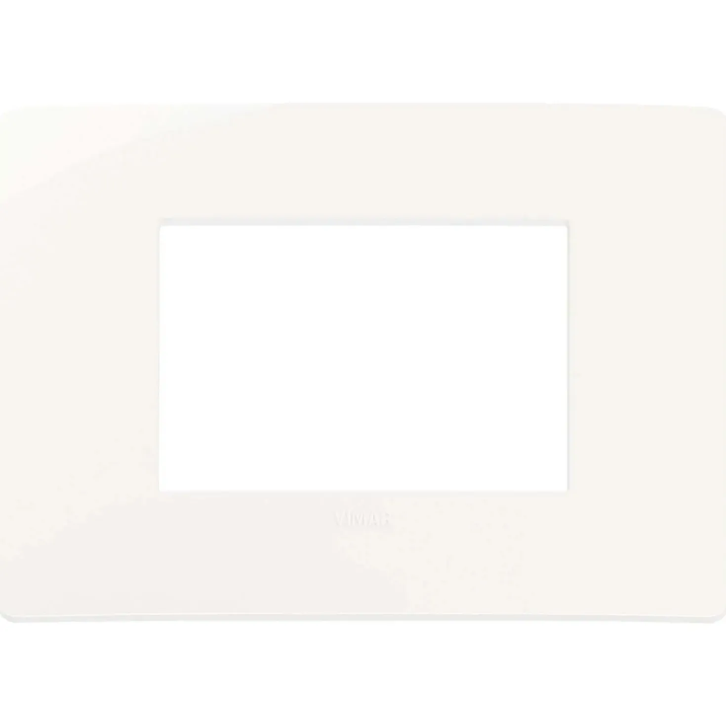 Placca Plana Up 3 moduli bianco