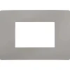 Placca Plana Up 3 moduli grigio cemento