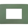 Placca Plana Up 3 moduli salvia