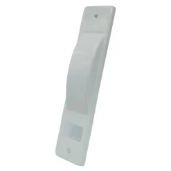 Placca tapparella semincasso in acciaio inox 6 m bianca