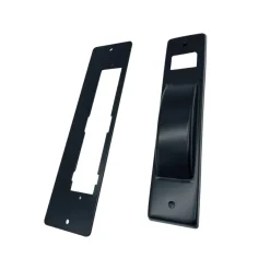 Placca tapparella semincasso in acciaio inox 8 m nera