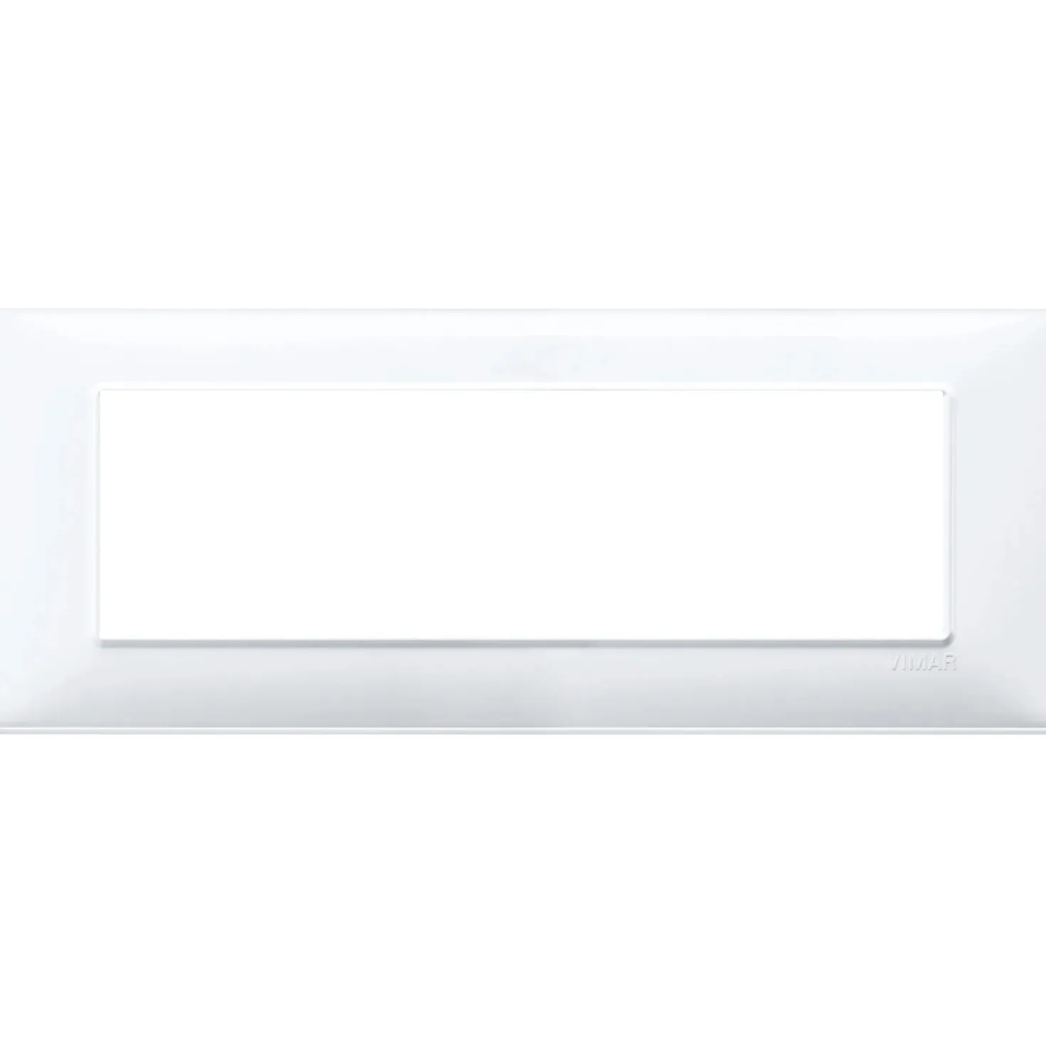 Placca Vimar Plana 7 moduli bianco