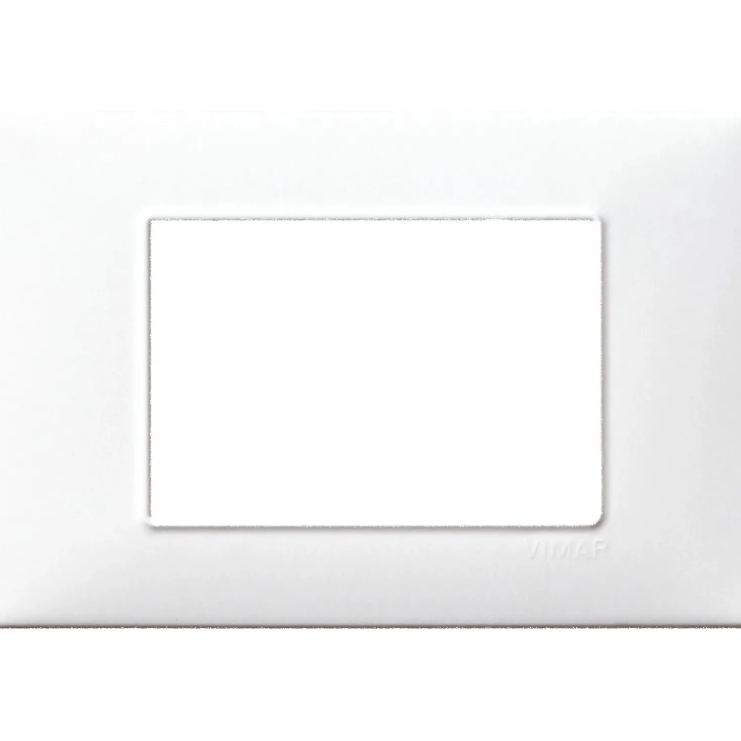 Placca Vimar Plana 3 moduli bianco