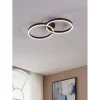 Plafoniera LED Amandolo 2400 lm CCT / RGB 6,5x38x67,5 cm nero