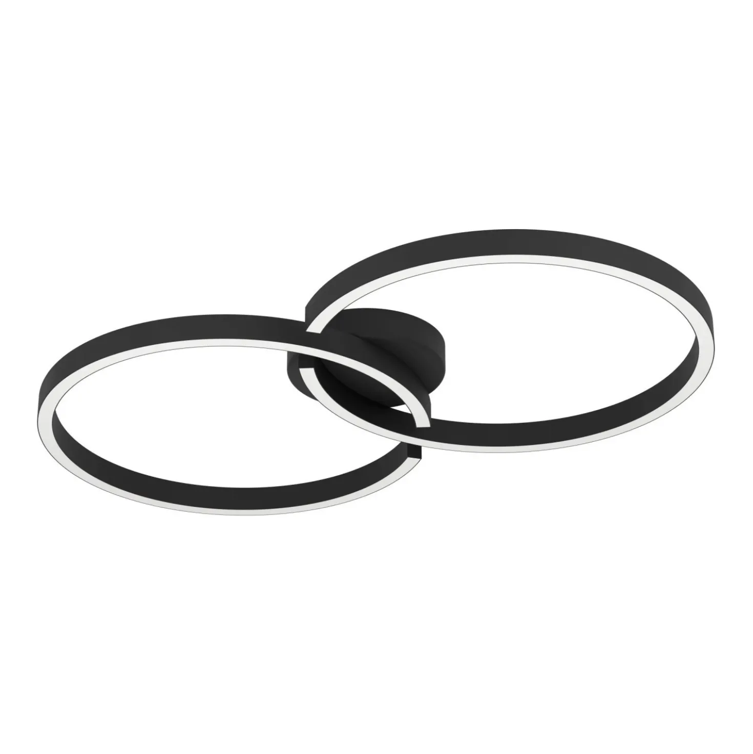 Plafoniera LED Amandolo 2400 lm CCT / RGB 6,5x38x67,5 cm nero