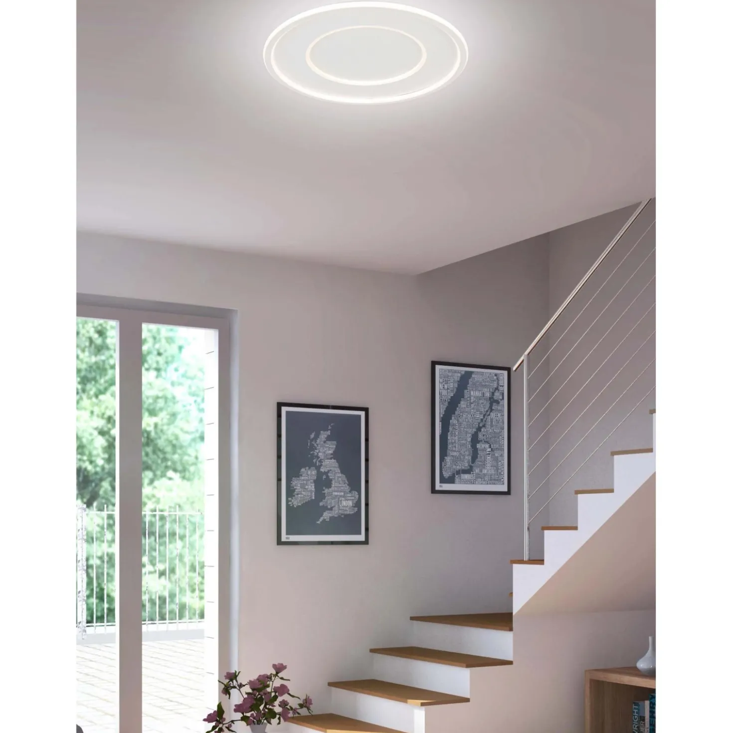 Plafoniera LED Azzurra 2600 lm CCT Ø 42 cm