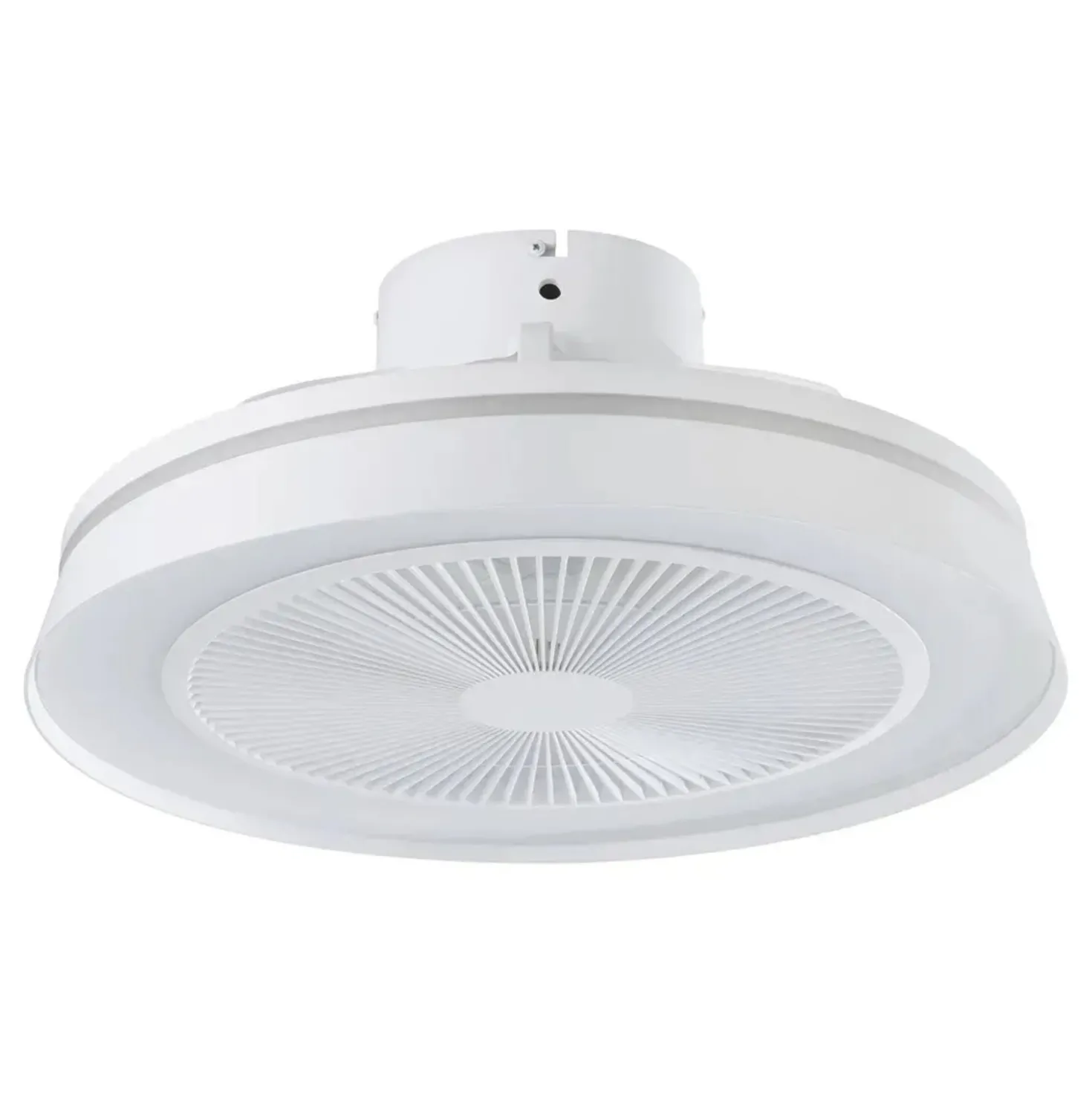 Plafoniera LED con ventilatore Sayulita 3280 lm CCT RGB Ø 46 cm bianco