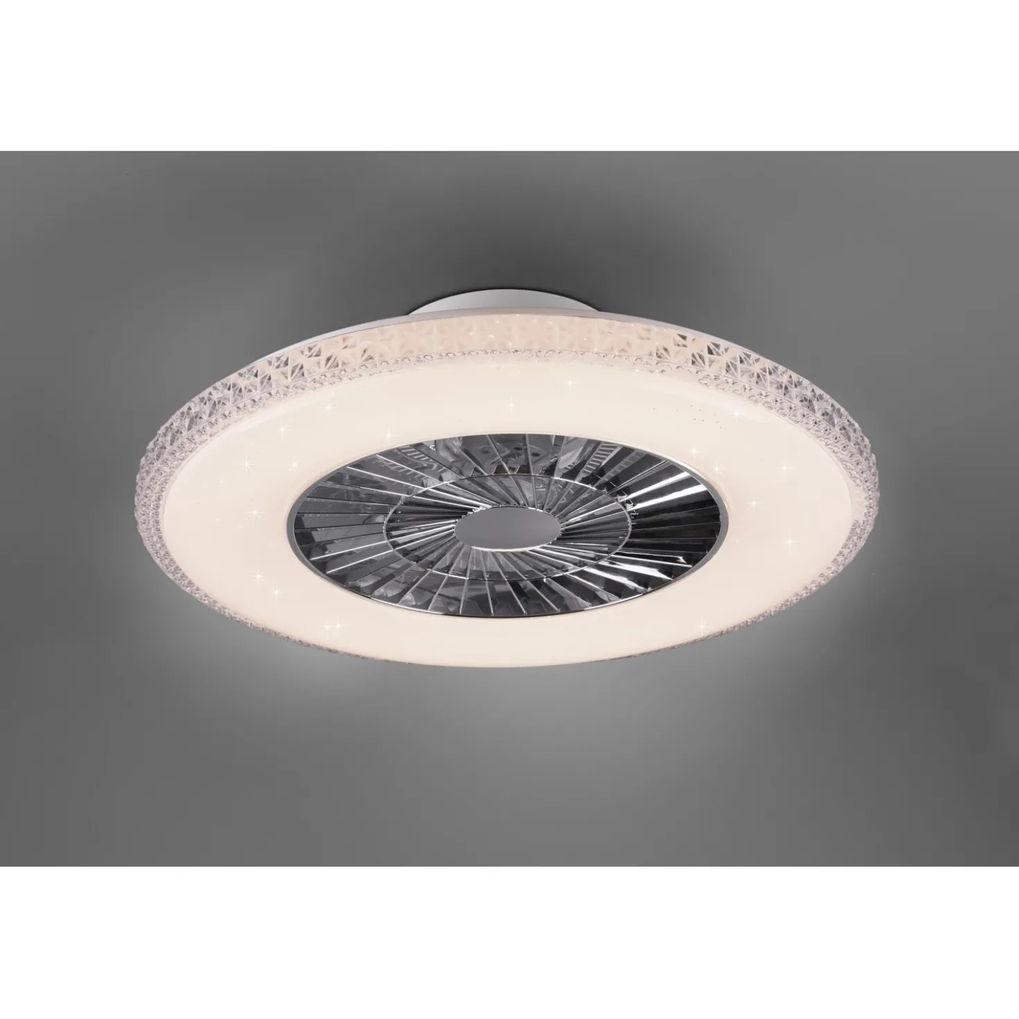 Plafoniera LED con ventilatore Harstad Ø 60 cm