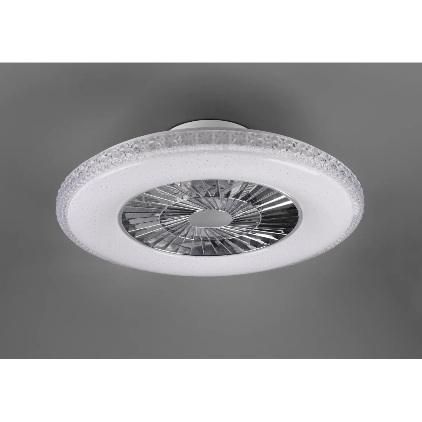Plafoniera LED con ventilatore Harstad Ø 60 cm