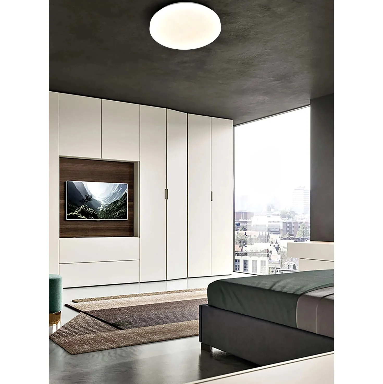 Plafoniera LED Dora 4200 lm bianco neutro Ø 48 cm