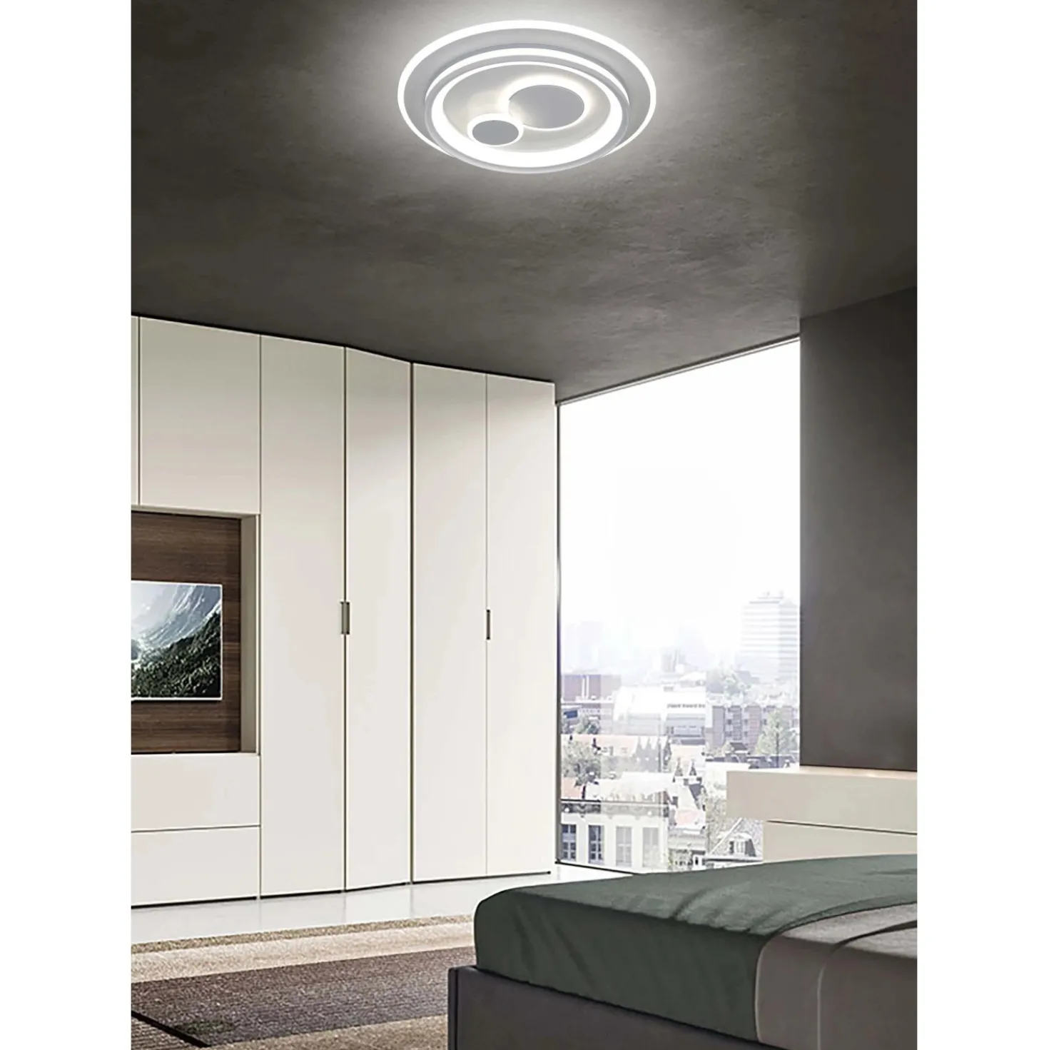 Plafoniera LED Dyana 4200 lm CCT Ø 50x7 cm luci tonde