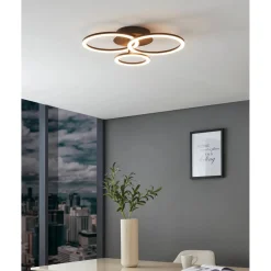 Plafoniera LED Eglo Smart Home Parrapos-Z 33 W 4300 lm 3545 K 54,5x44,5 cm