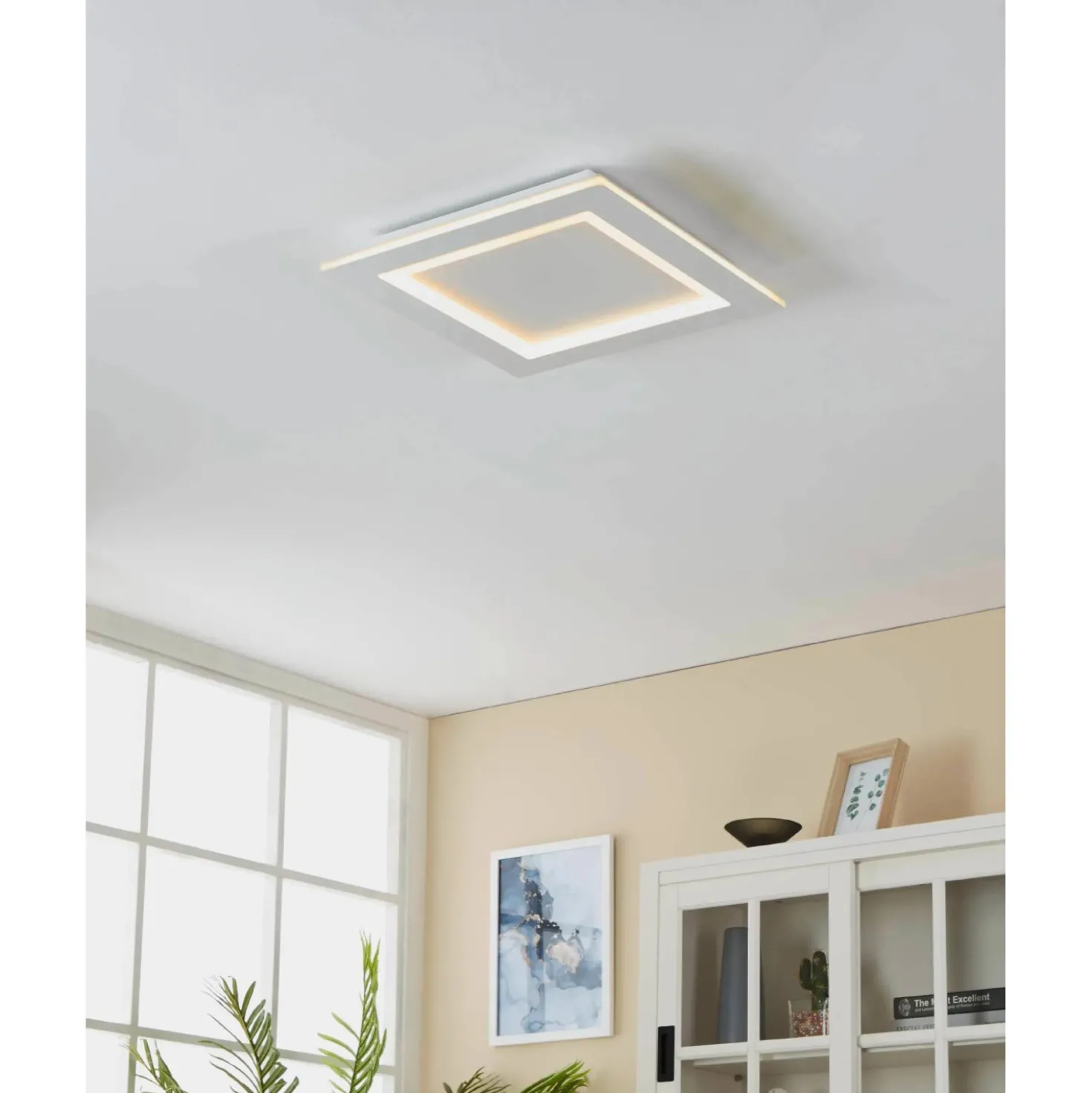 Plafoniera LED Eglo Smart Home Padrogiano-Z RGB 27,9 W 3600 lm 2765 K 45x45 cm