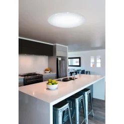 Plafoniera LED Giron-S- 6500 lm bianco caldo Ø 76 x 8,5 cm bianco