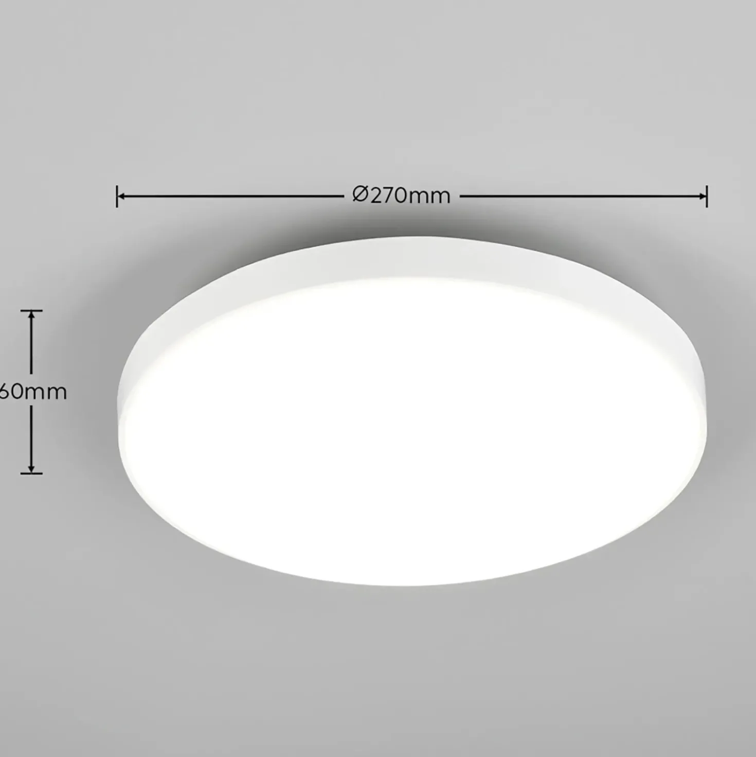 Plafoniera LED Reality Spica 2000 lm luce bianco neutro 6x27x27 cm