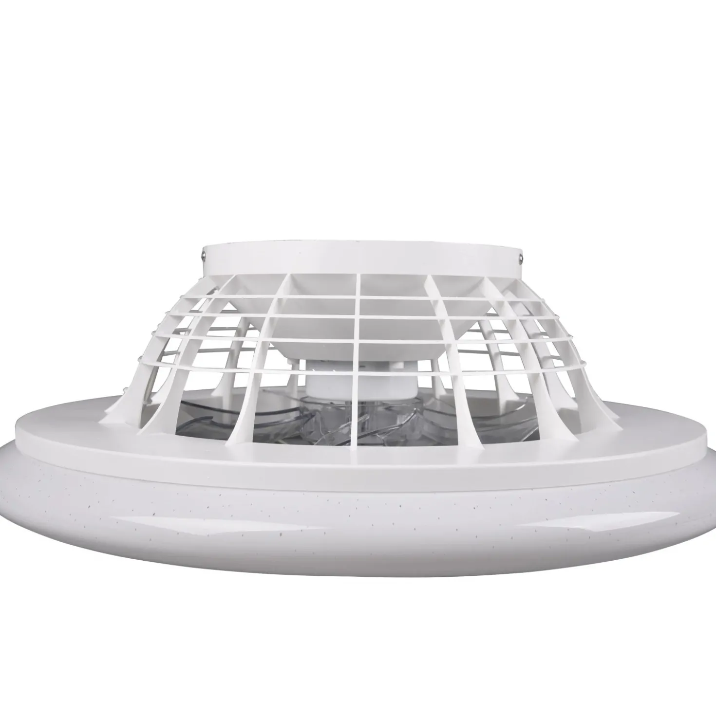 Plafoniera LED Stralsund con ventilatore 3500 lm CCT Ø 49 x 16 cm titano