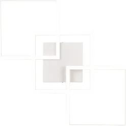 Plafoniera LED Trail 3800 lm bianco neutro 74x7x35 cm bianco opaco