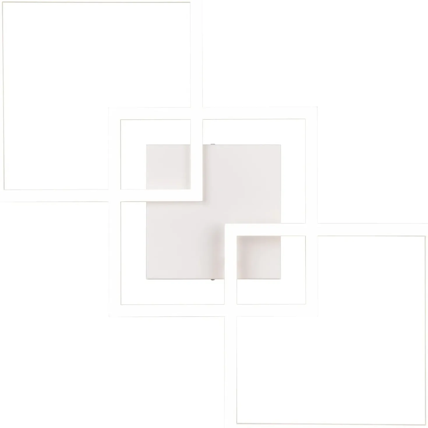 Plafoniera LED Trail 3800 lm bianco neutro 74x7x35 cm bianco opaco