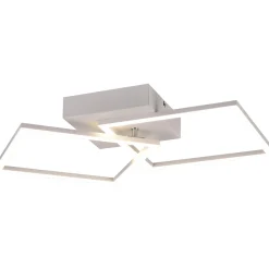 Plafoniera LED Trail 2500 lm bianco neutro 60x7x35 cm bianco opaco