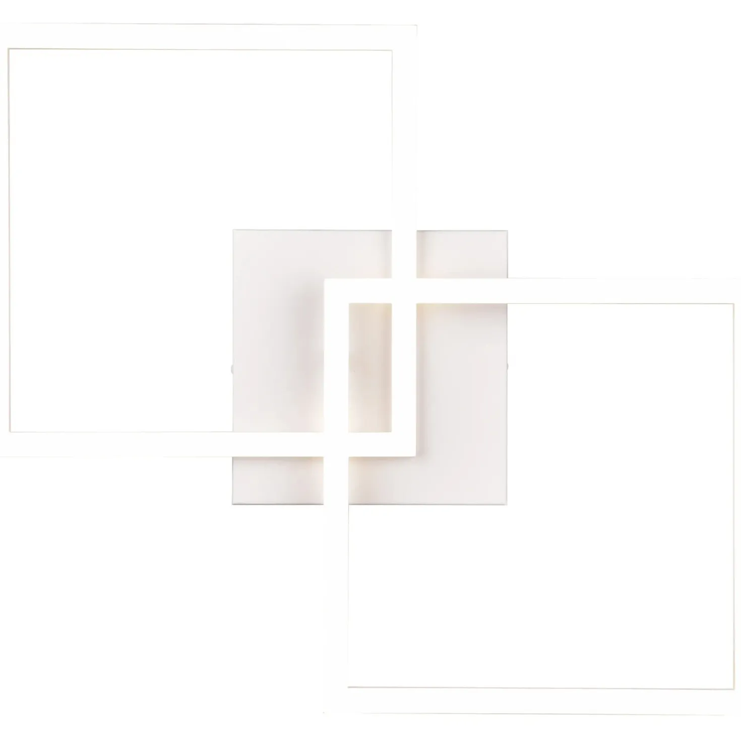 Plafoniera LED Trail 2500 lm bianco neutro 60x7x35 cm bianco opaco
