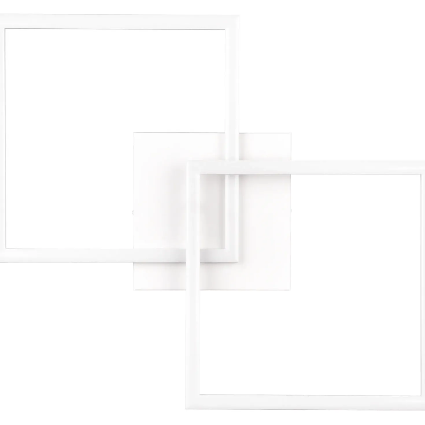 Plafoniera LED Trail 2500 lm bianco neutro 60x7x35 cm bianco opaco