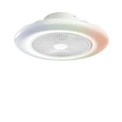 Plafoniera LED ventilatore Ponente Ø 55 cm dimmerabile 46W 5500lm CCT RGB
