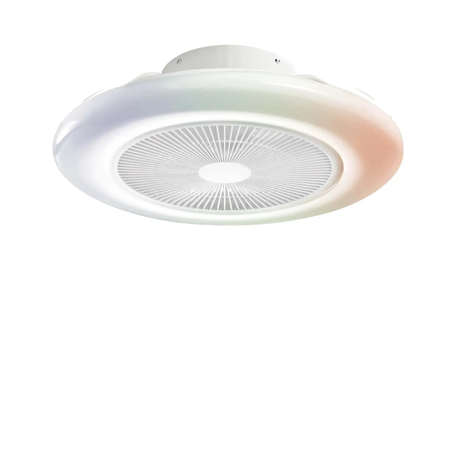 Plafoniera LED ventilatore Ponente Ø 55 cm dimmerabile 46W 5500lm CCT RGB