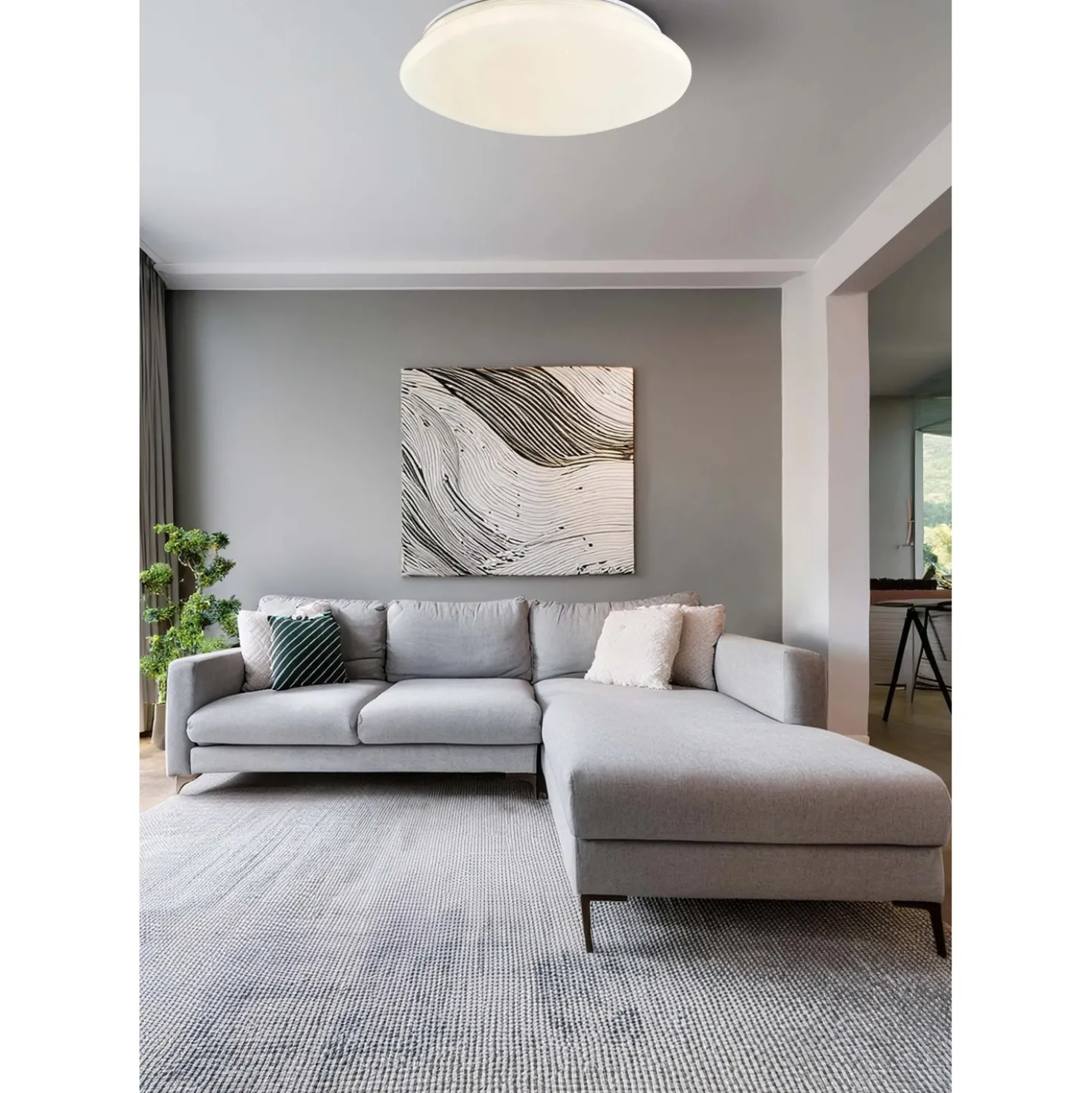 Plafoniera LED Vera 4500 lm 4000K Ø 53x49x10,5 cm bianco