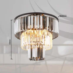 Plafoniera Naxis 3 luci Ø 400x330 mm