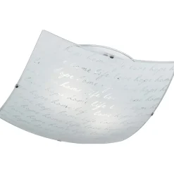 Plafoniera Poesia 40x40 cm bianco
