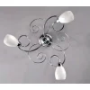 Plafoniera Riccio 3 luci Ø 50 cm cromo