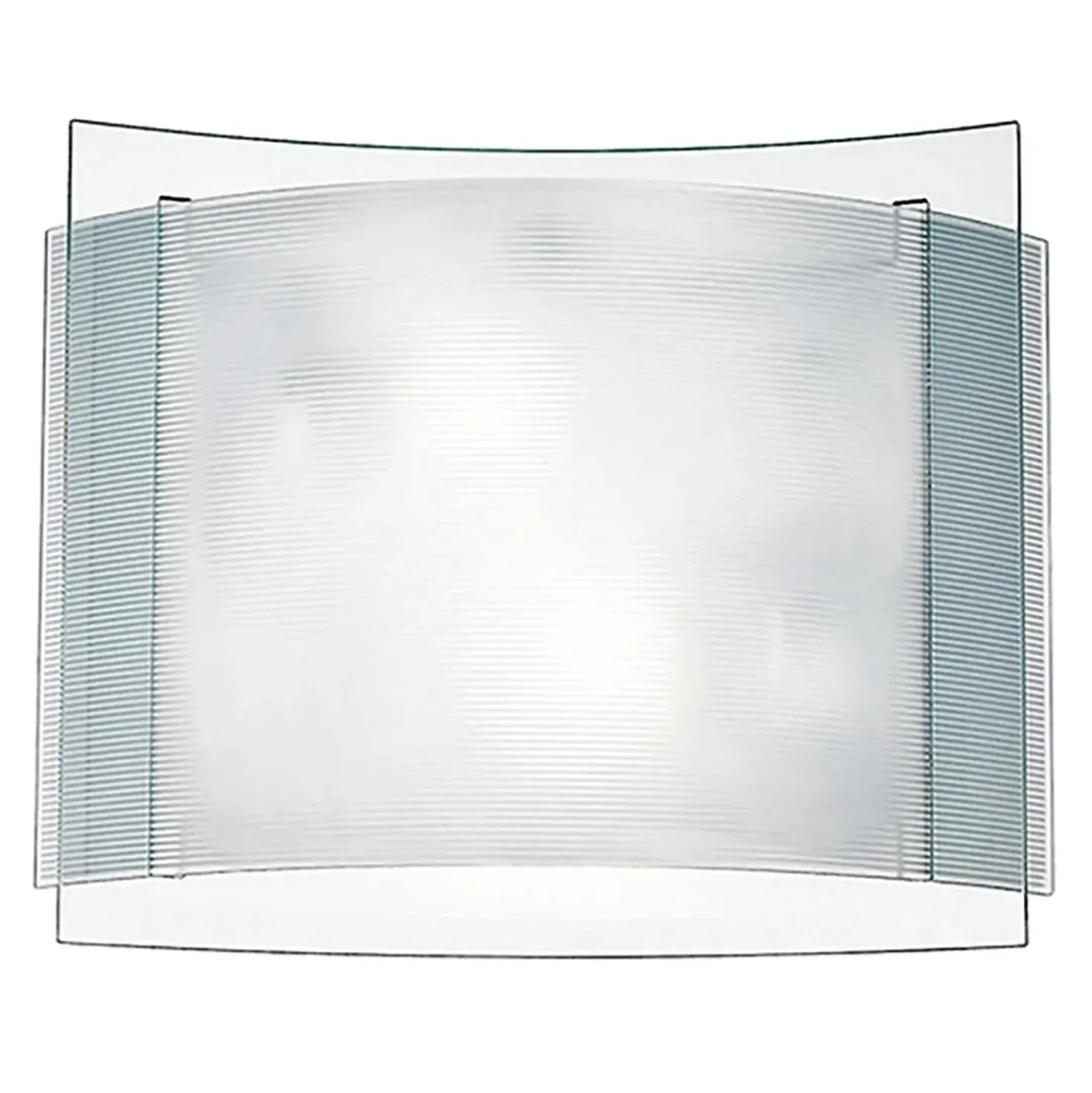 Plafoniera Righe 28x35x17 cm bianco
